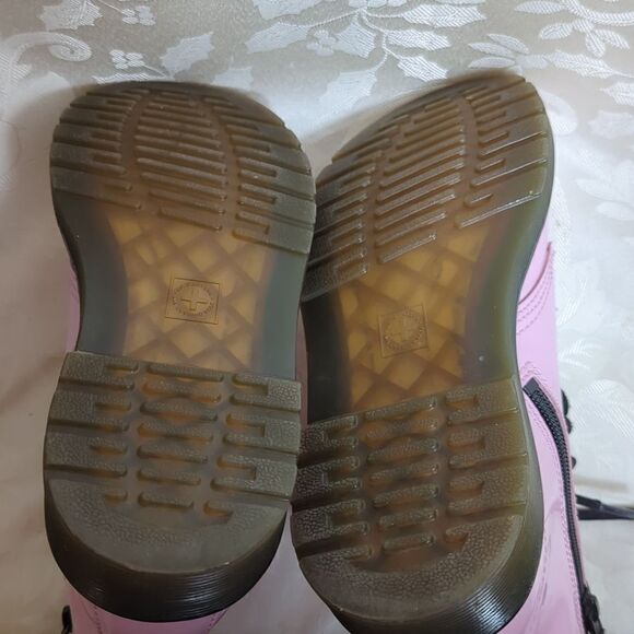 Dr. Martens Pink Combat Boots - Picture 8 of 10